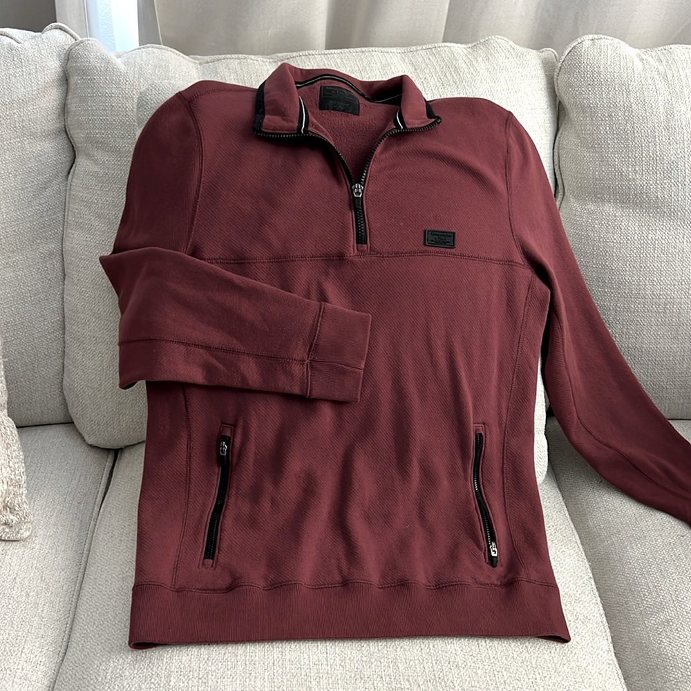 Abercombie & Fitch half zip sweatshirt men